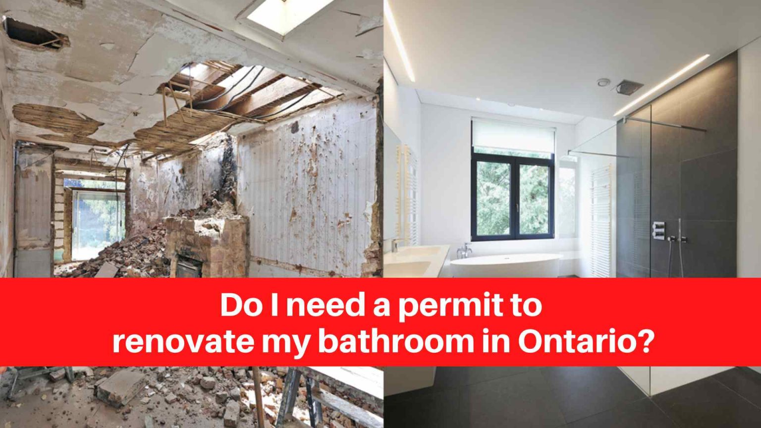 Do I need a permit to renovate my bathroom in Ontario? Renovation